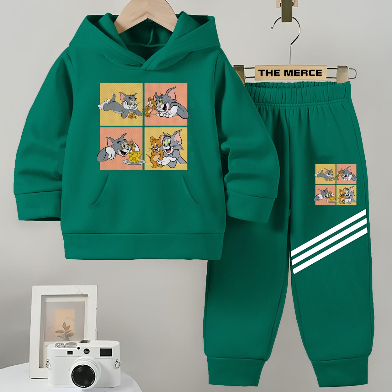 Baby/Boy Stripe Printed fleece Hoodie tracksuit DZ-03