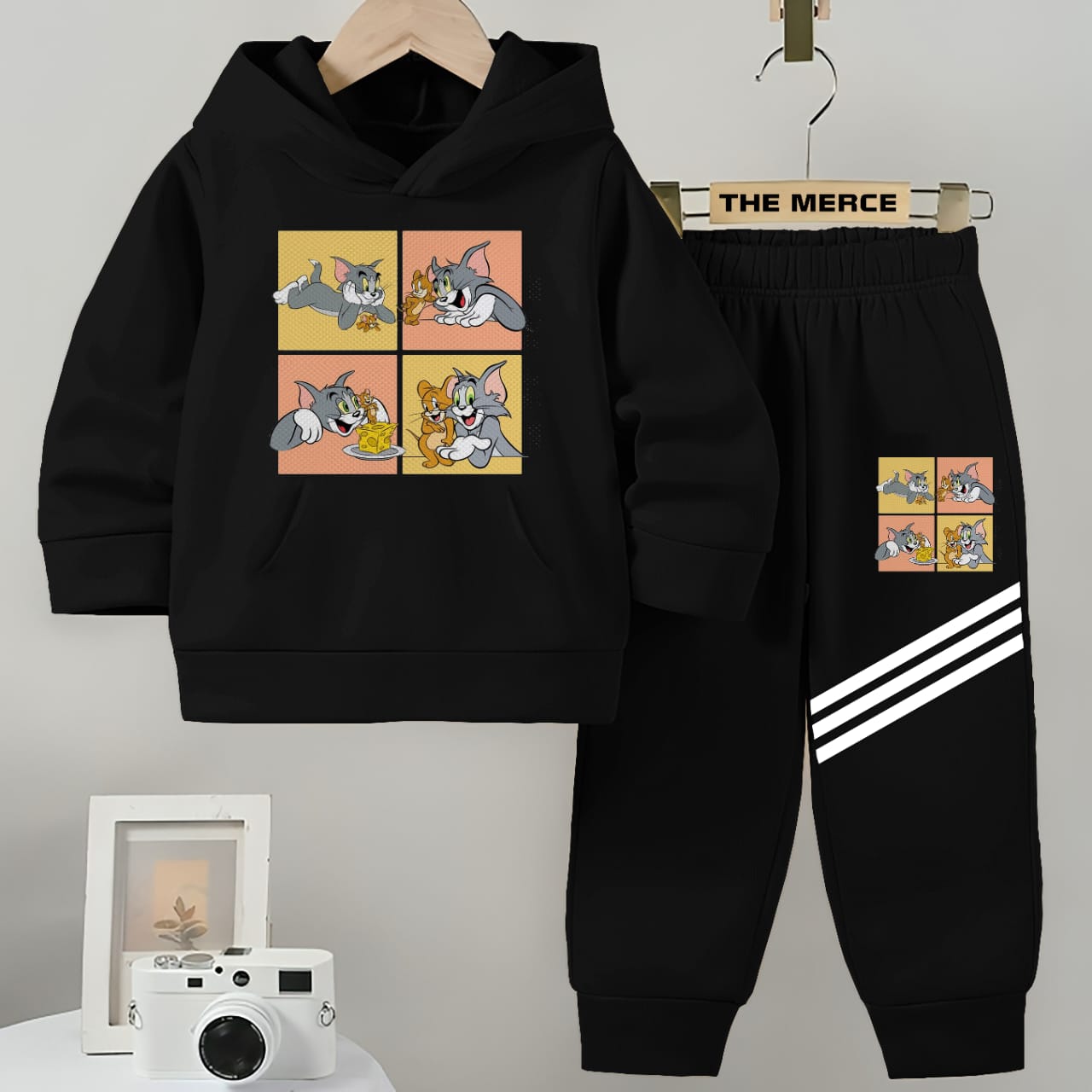 Baby/Boy Stripe Printed fleece Hoodie tracksuit DZ-03