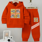 Baby/Boy Stripe Printed fleece Hoodie tracksuit DZ-03