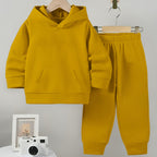 Baby/Boy Stripe Simple Fleece Hoodie Tracksuit