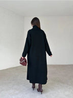 2 pieces winter wear ribbed & Fleece long Upper style Suit For Women
