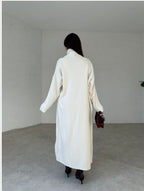 2 pieces winter wear ribbed & Fleece long Upper style Suit For Women