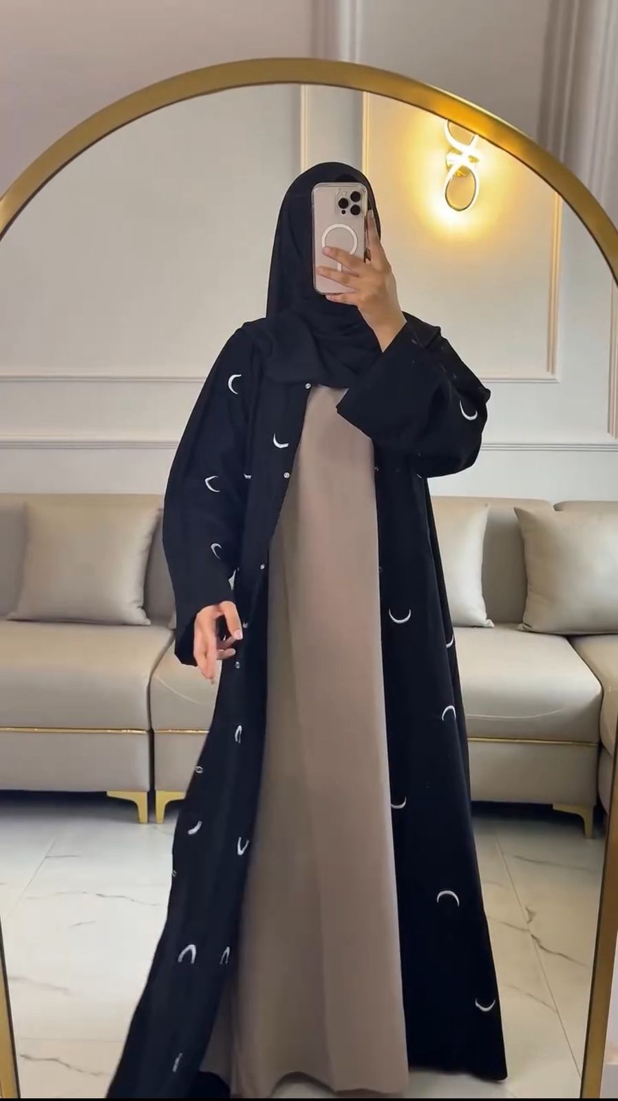 Moon Abaya – Double Layer Luxe with stoller