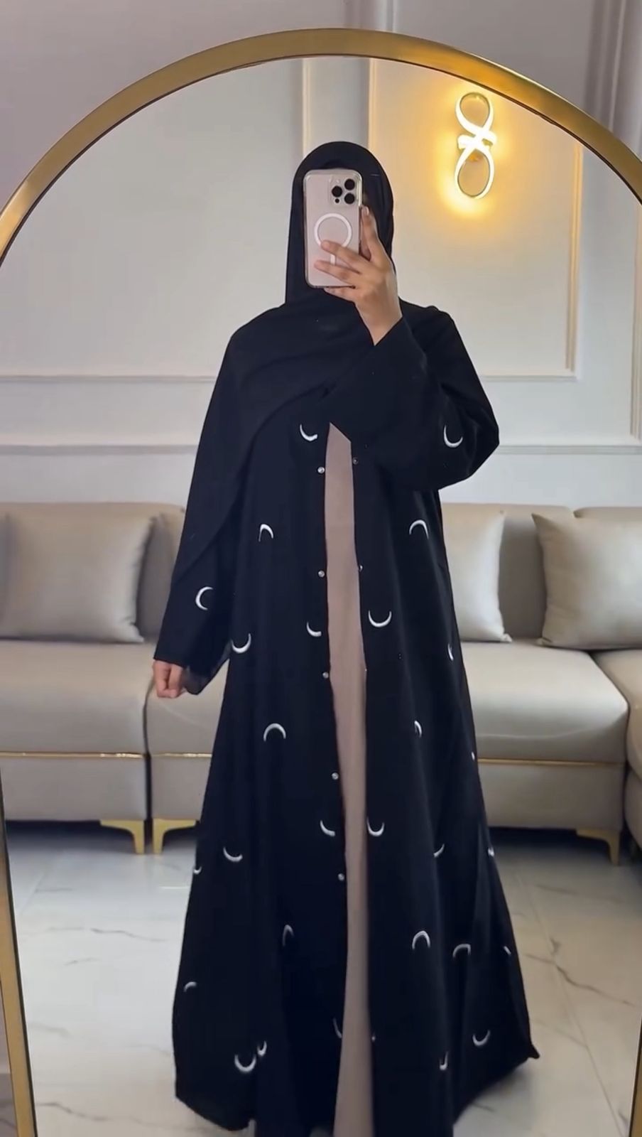 Moon Abaya – Double Layer Luxe with stoller