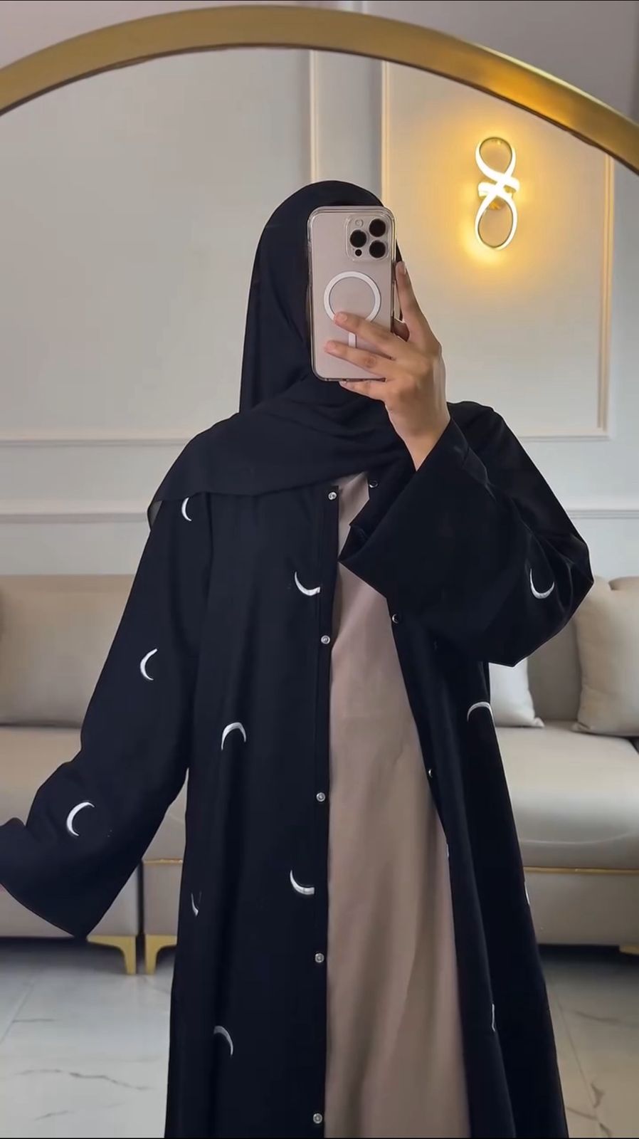 Moon Abaya – Double Layer Luxe with stoller
