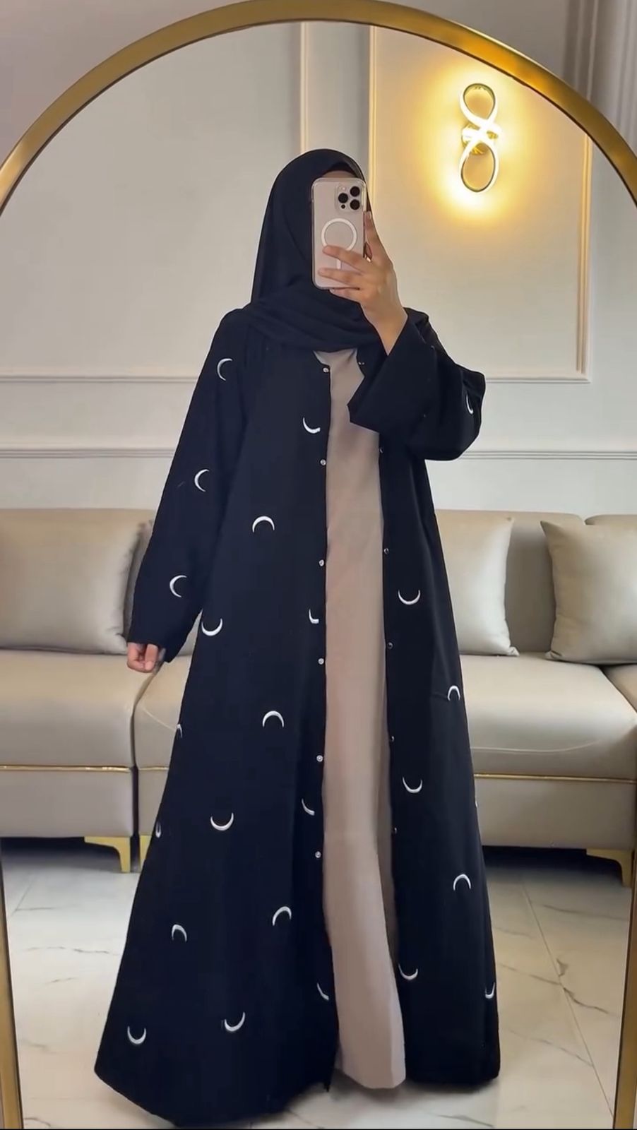 Moon Abaya – Double Layer Luxe with stoller
