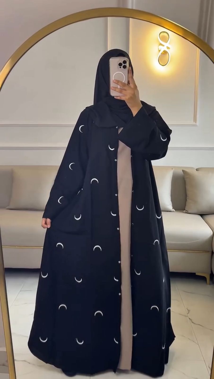 Moon Abaya – Double Layer Luxe with stoller