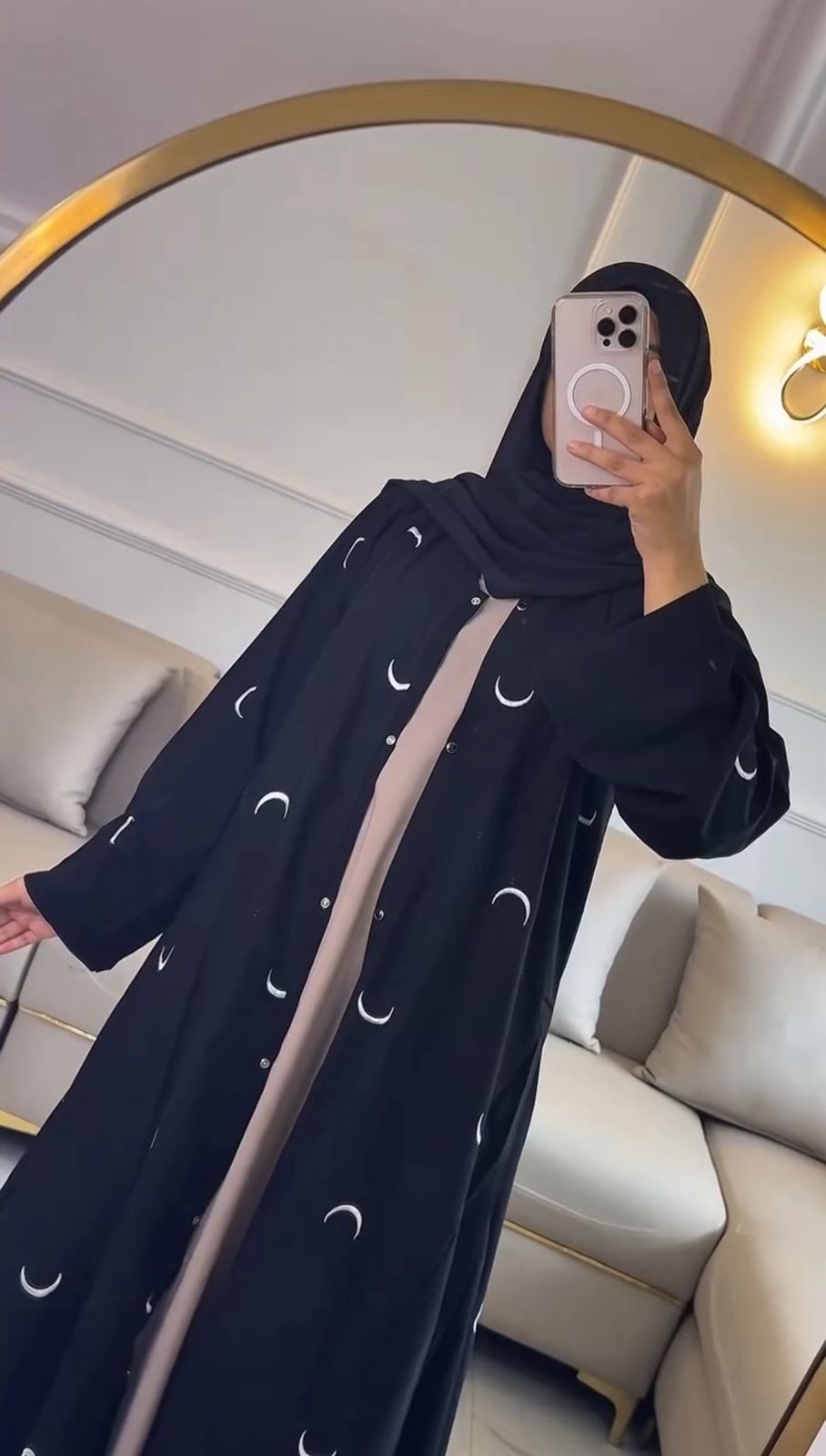 Moon Abaya – Double Layer Luxe with stoller