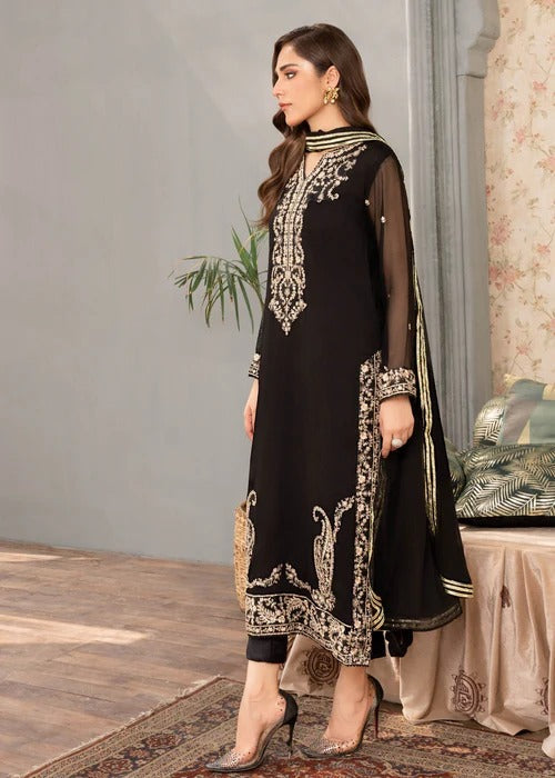Zari Noir Longline 3-Piece
