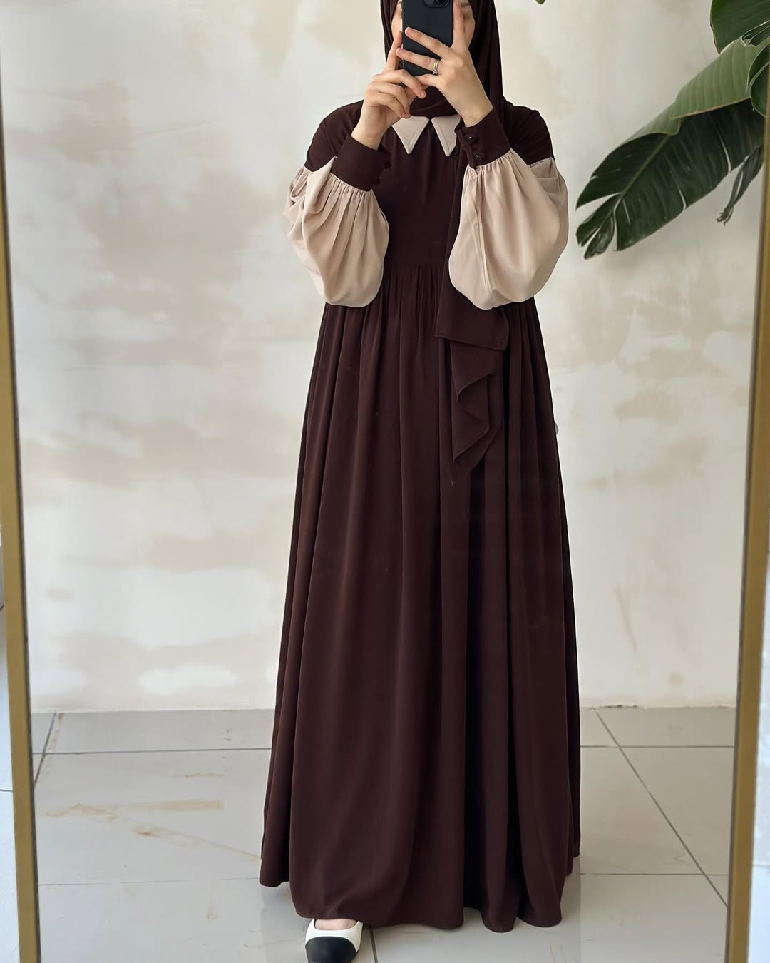 Collar Abaya Only – Premium Georgette | Elegant Daily Wear Abaya