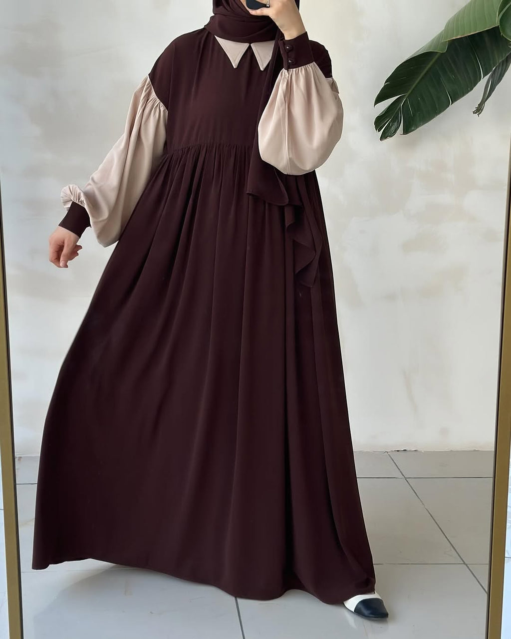 Collar Abaya Only – Premium Georgette | Elegant Daily Wear Abaya