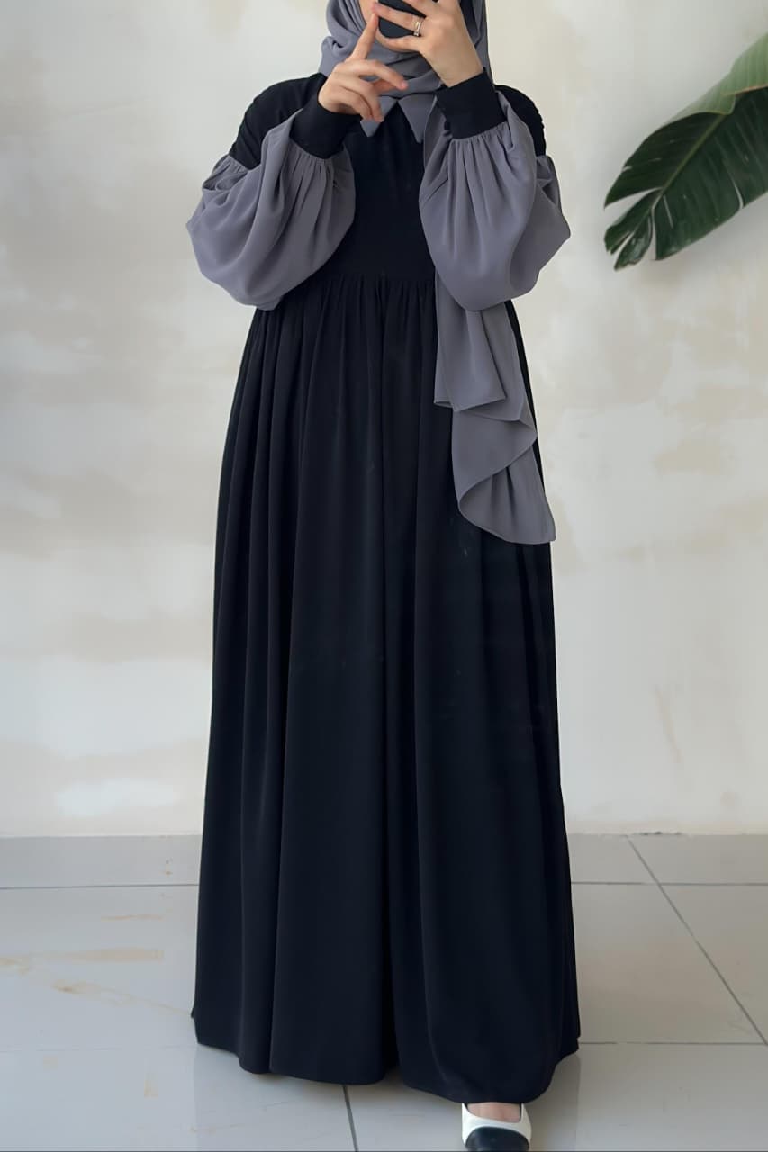 Collar Abaya Only – Premium Georgette | Elegant Daily Wear Abaya