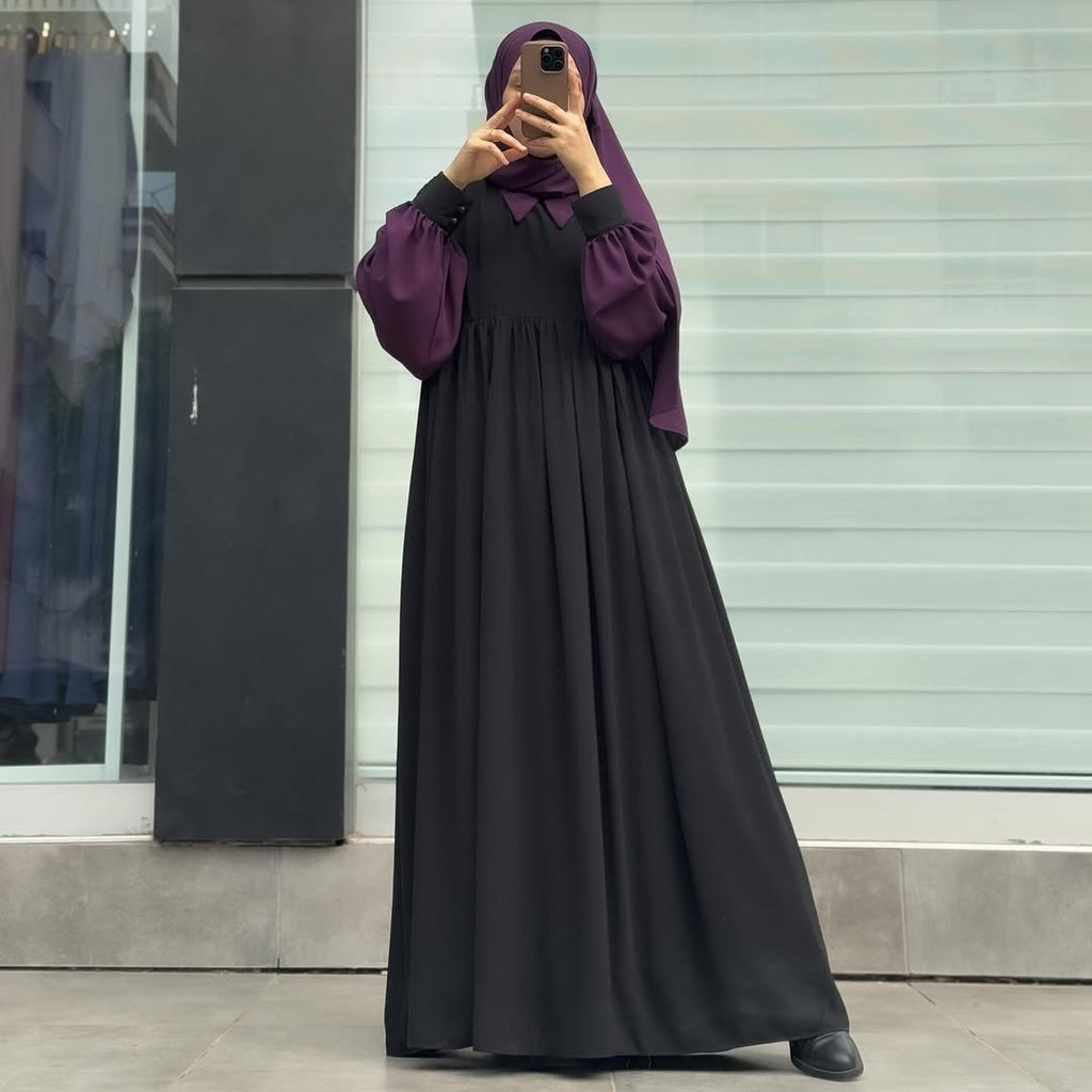Collar Abaya Only – Premium Georgette | Elegant Daily Wear Abaya