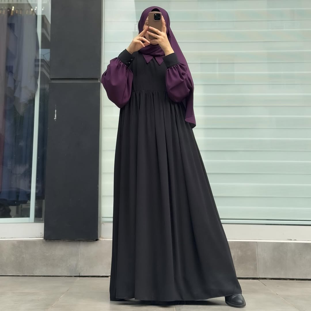 Collar Abaya Only – Premium Georgette | Elegant Daily Wear Abaya