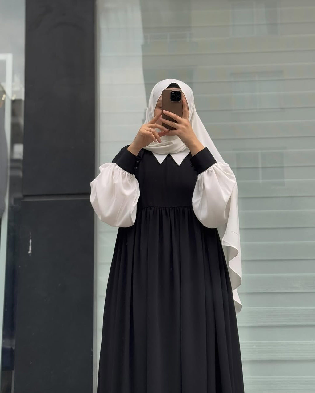 Collar Abaya Only – Premium Georgette | Elegant Daily Wear Abaya