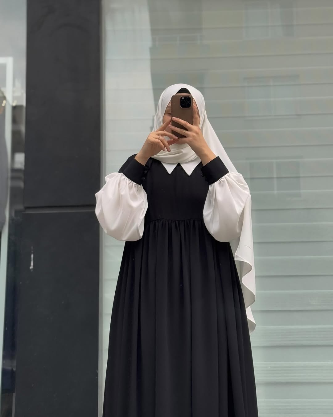 Collar Abaya Only – Premium Georgette | Elegant Daily Wear Abaya