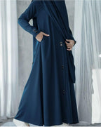 Collar Abaya Only – Premium Georgette | Elegant Daily Wear Abaya