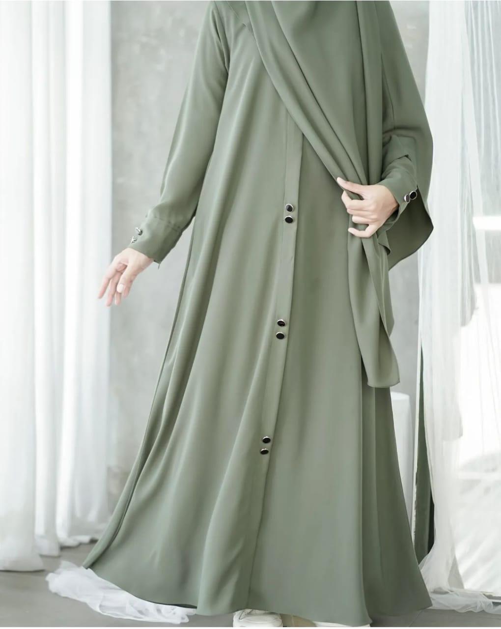 Collar Abaya Only – Premium Georgette | Elegant Daily Wear Abaya