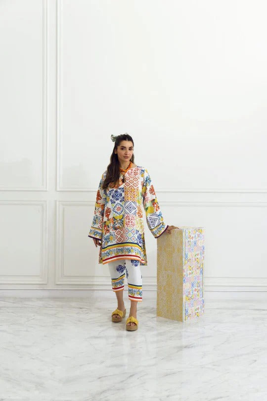 Fiesta Multi-Color Printed Co-Ord Set