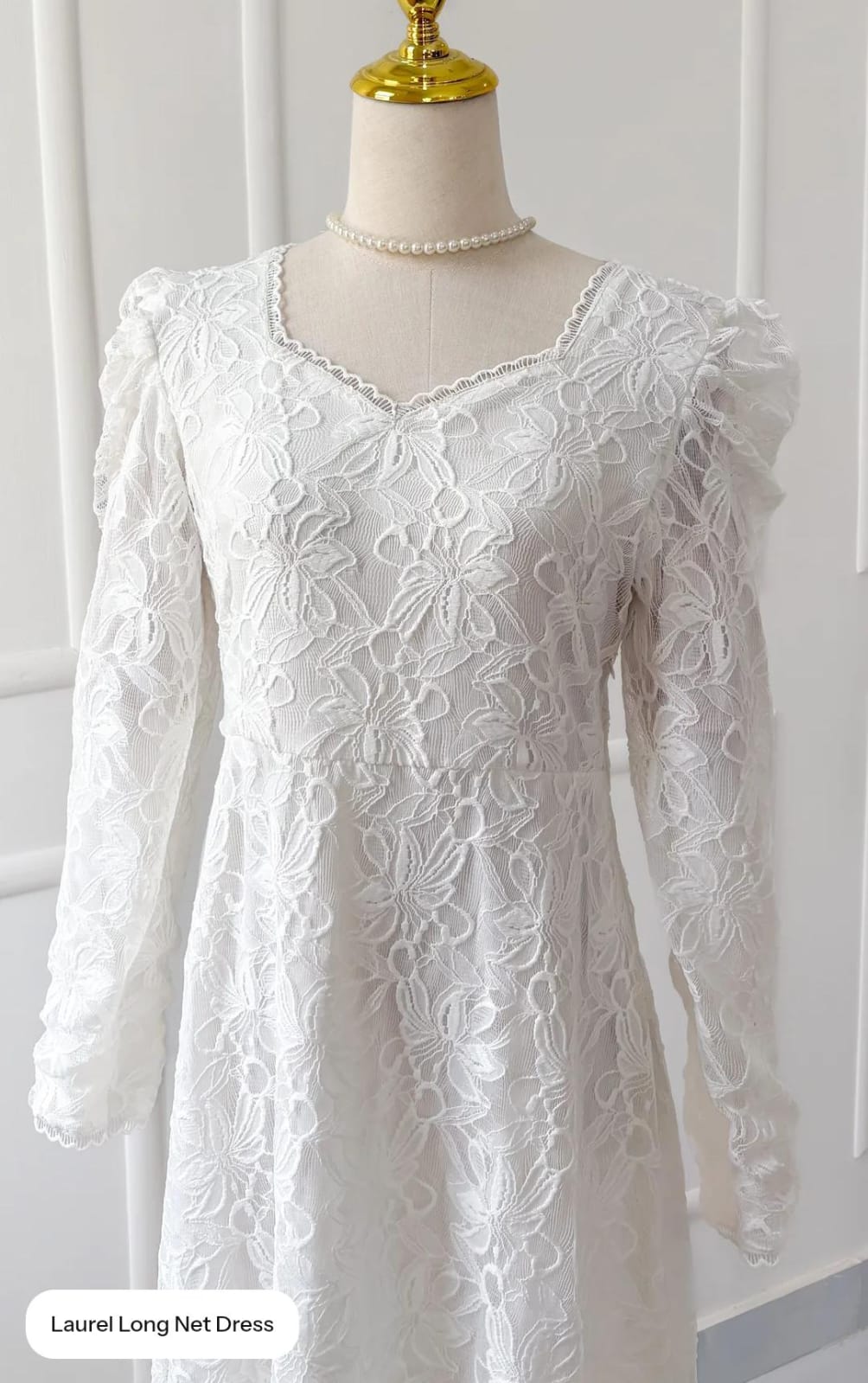 Elegant Floral Lace Full-Length Maxi Dress
