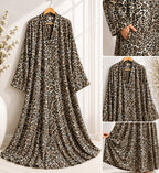 Printed Flared Maxi Dress with Dupatta Set – Luxury Modest Wear