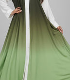 Premium Ombre Front-Open Abaya Co-Ord Set – Luxury Modest Wear