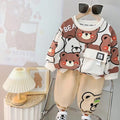 Bunny Bear Kids Sweatshirt & Pant - Cream