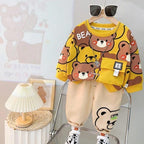 Bunny Bear Kids Sweatshirt & Pant - Yellow