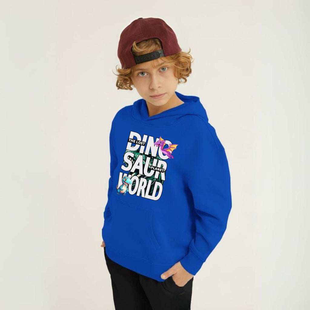 Kids Winter Hoodie Set | Dinosaur World Printed