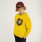 Kids Winter Hoodie Set | Golden Lion Printed