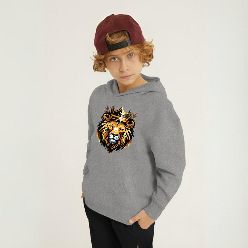 Kids Winter Hoodie Set | Golden Lion Printed