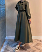 Winter Fleece Zipper Coati Maxi