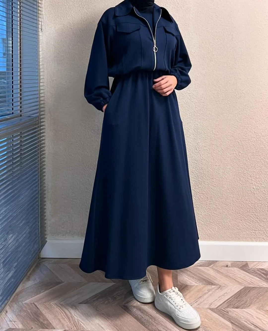 Winter Fleece Zipper Coati Maxi
