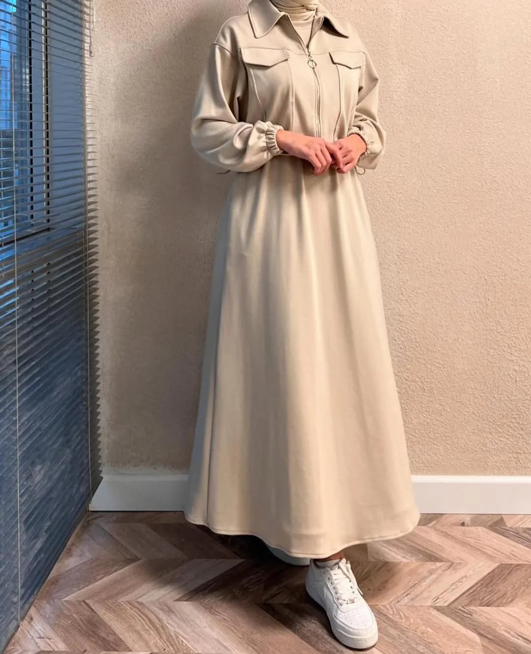 Winter Fleece Zipper Coati Maxi