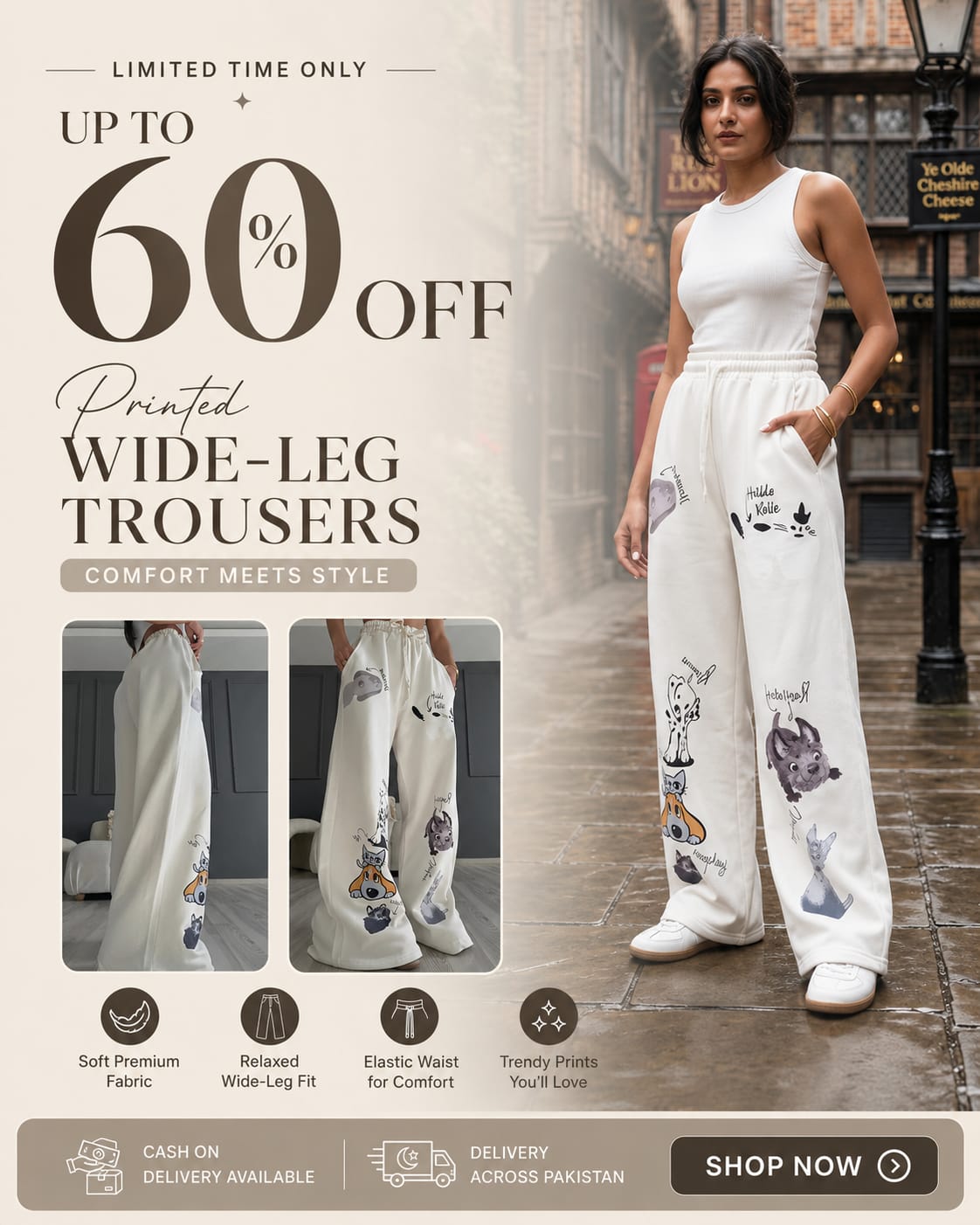 Cute Critter Loose / Baggy Style Lounge Trouser