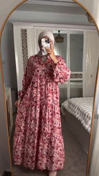 Floral Turkish Long Flair With Stoller