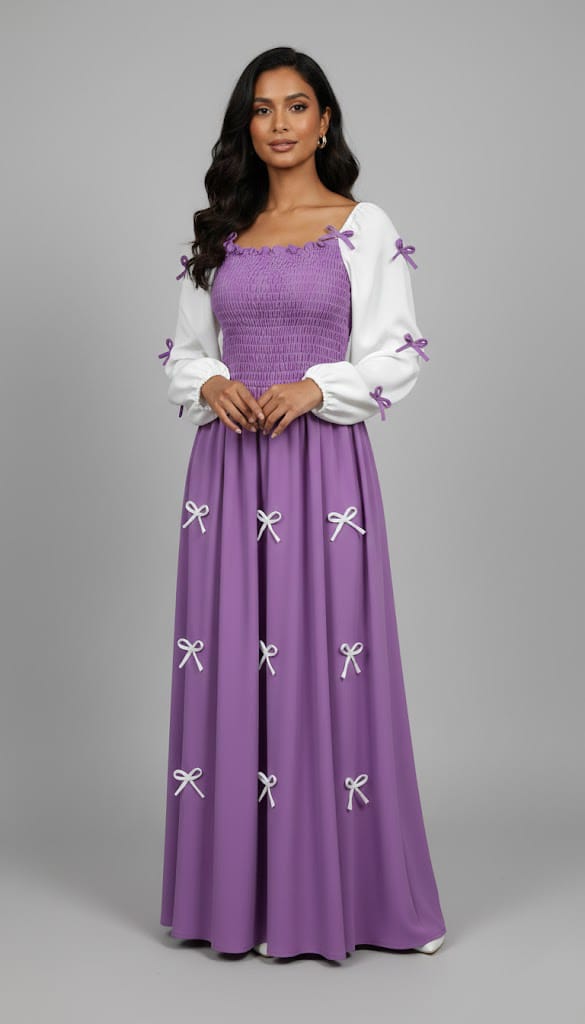 Bow Charm Maxi Dress