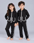 Kids Pocket Zipper Set - Black