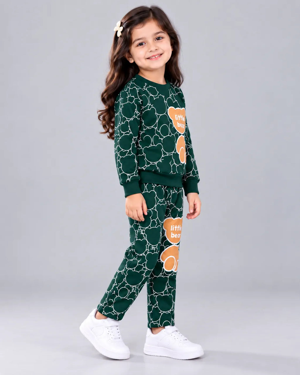 Little Bear Kids Winter Set - Dark Green