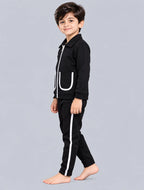 Kids Pocket Zipper Set - Black