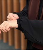 Hayat Black Abaya With Stoller