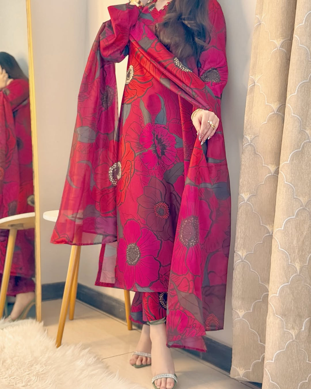 Lawn 3Pec -Printed (Stitched) suit