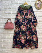 Elegant Long Printed lawn  Frock & duparta Trouser for Women