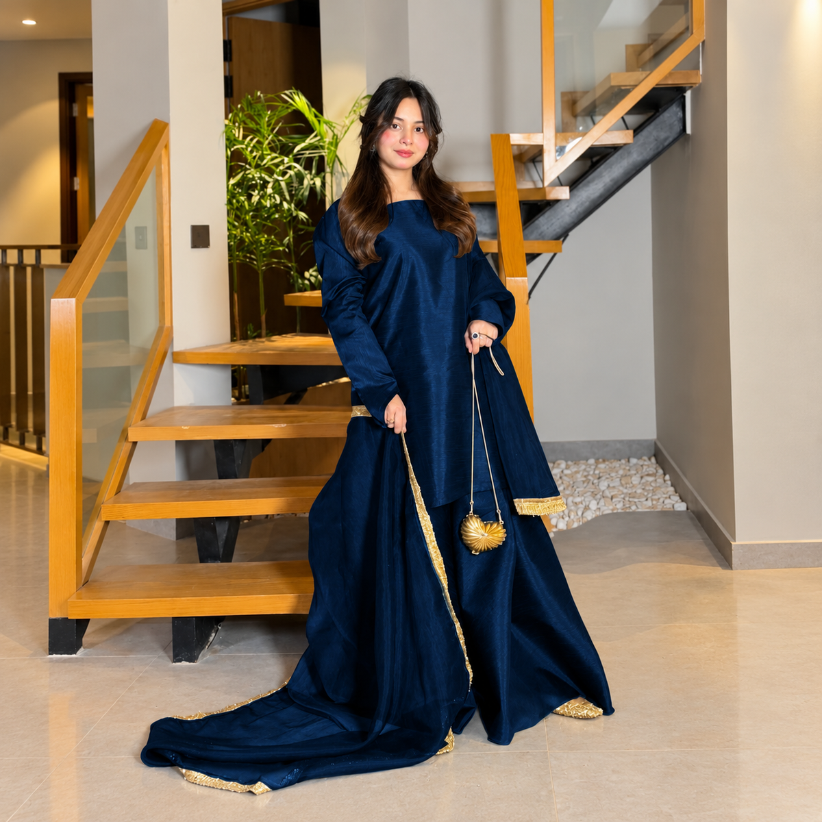 Women's Elegant 3 Piece Sharara Suit with Dupatta