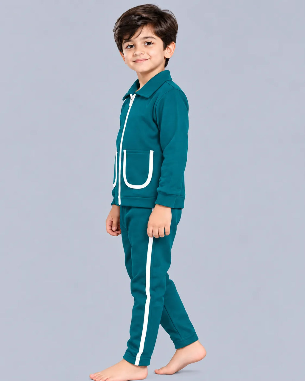 Kids Pocket Zipper Set - Sherwood Green