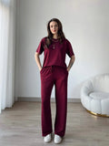 Noor Contrast Trim Lounge Set – Women’s Two Piece Co-Ord