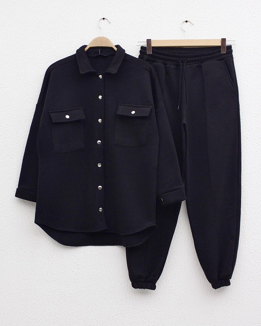 Winter Casual Urban Teen Women Jacket And Sweatpants Set