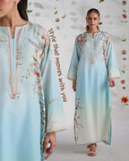 Aqua Bloom Elegance – 3 Piece Suit