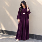 Velvet Kaftan Maxi Dress