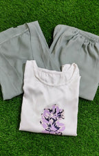 Premium Floral Shurg Style  Three-Piece